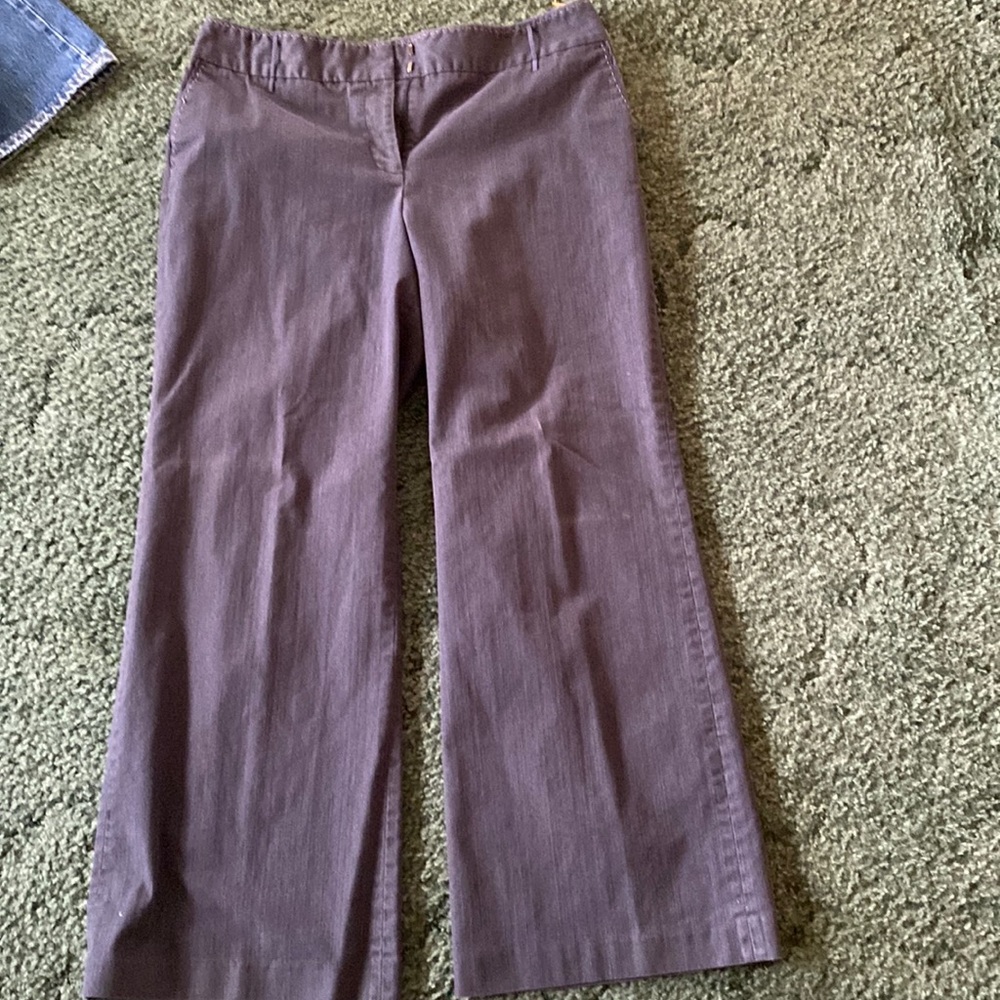 Anne Taylor Loft light denim trouser pant